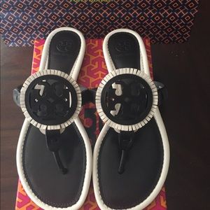 Tory Burch Miller Fringe sandals size 8 NIB